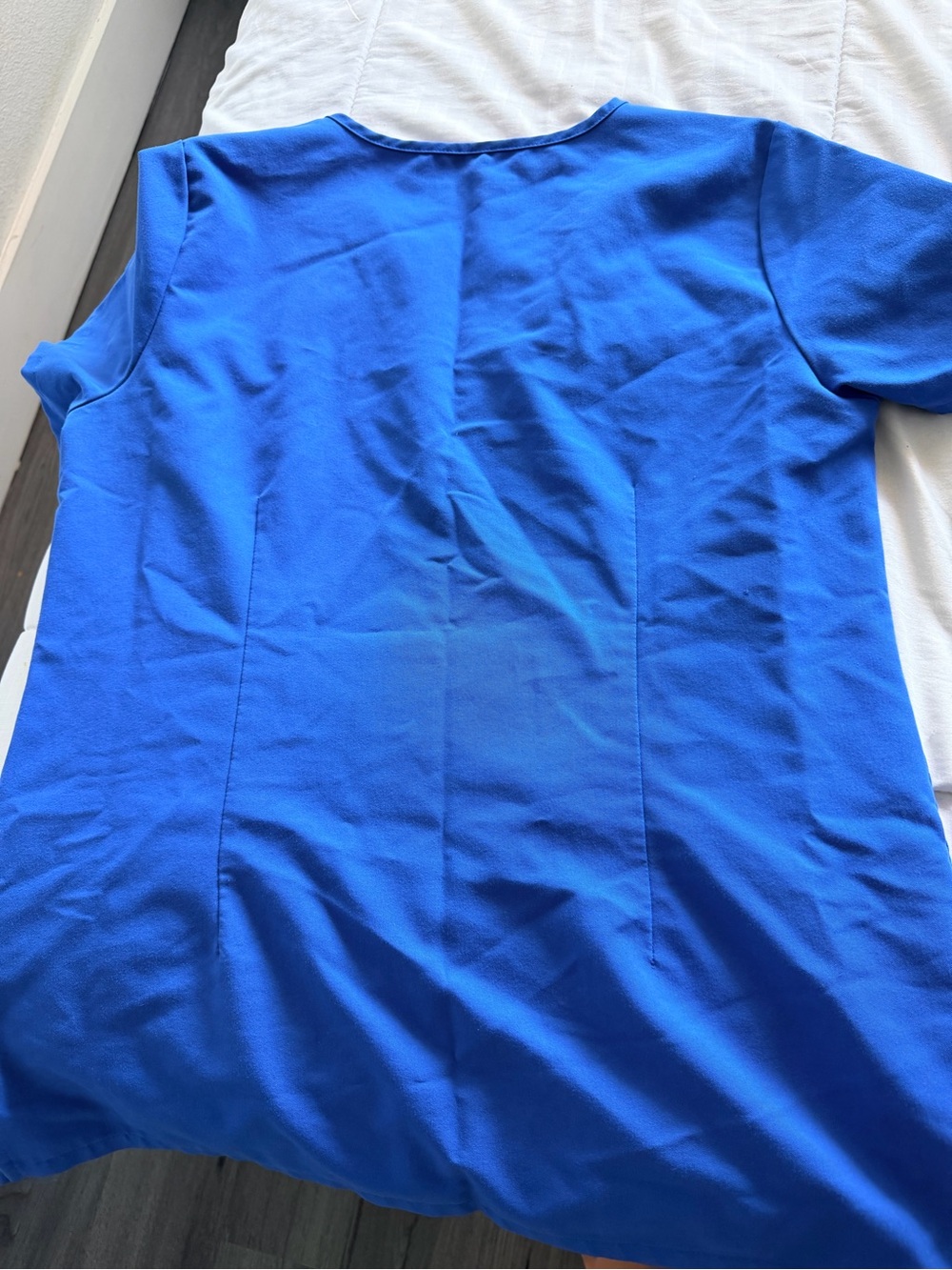 Figs Women's Bright Royal Blue Short Sleeve Scrub Top